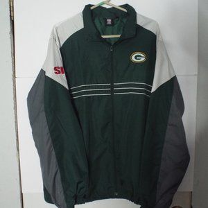 Green Bay Packers Lightweight Windbreaker sz XL